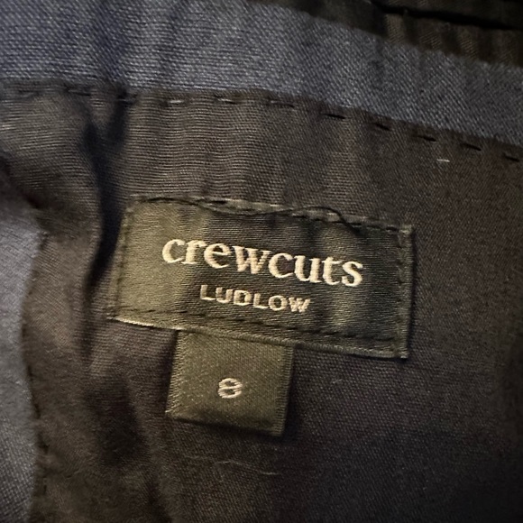 Boys crewcuts navy linen blazor (like new) size 8 - Picture 2 of 2